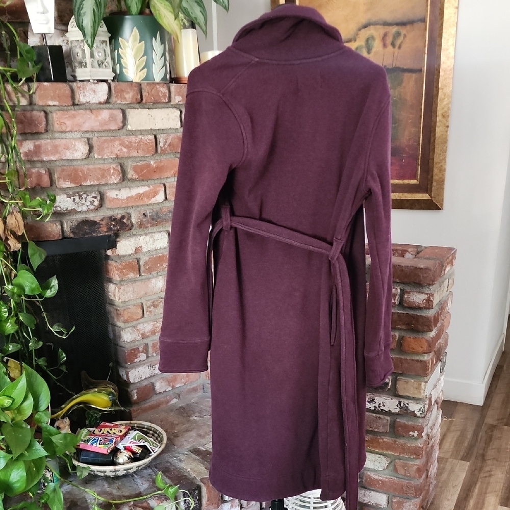 UGG Women’s Open Front Deep Purple Cozy Robe - Picture 6 of 8